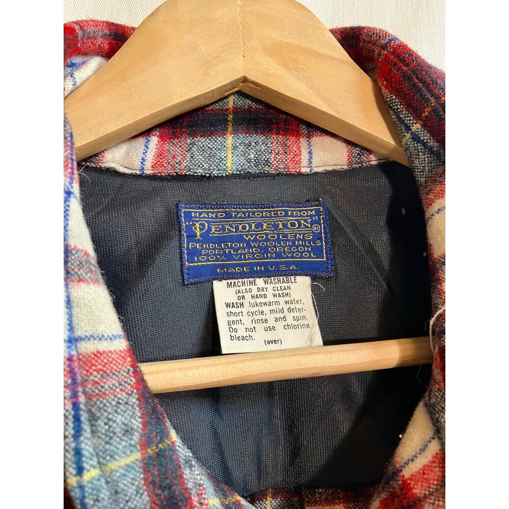 Pendelton Red & Green Flannel Mens *NO SIZE* - Picture 7 of 7